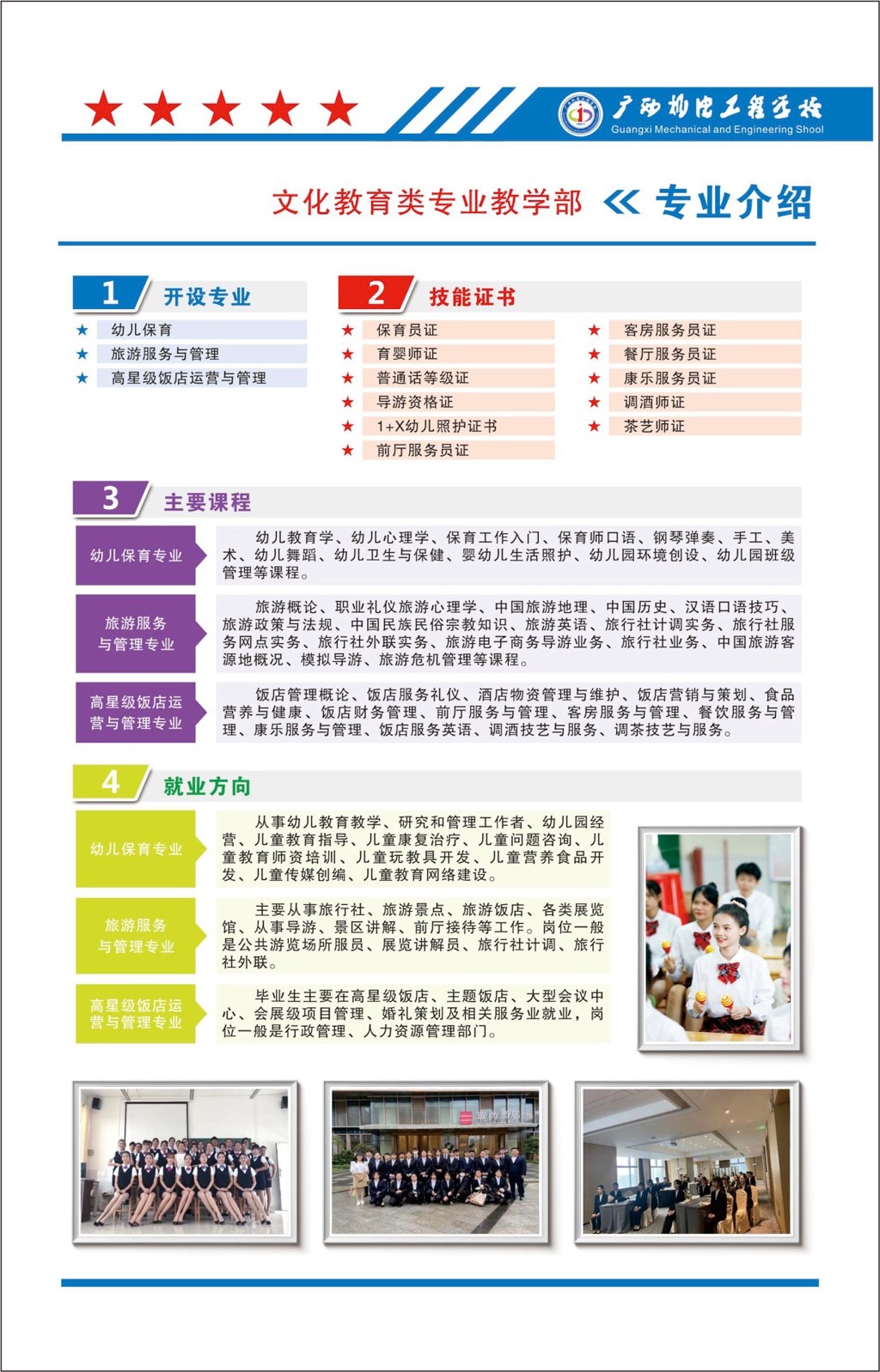 廣西機電工程學校2023年招生專業