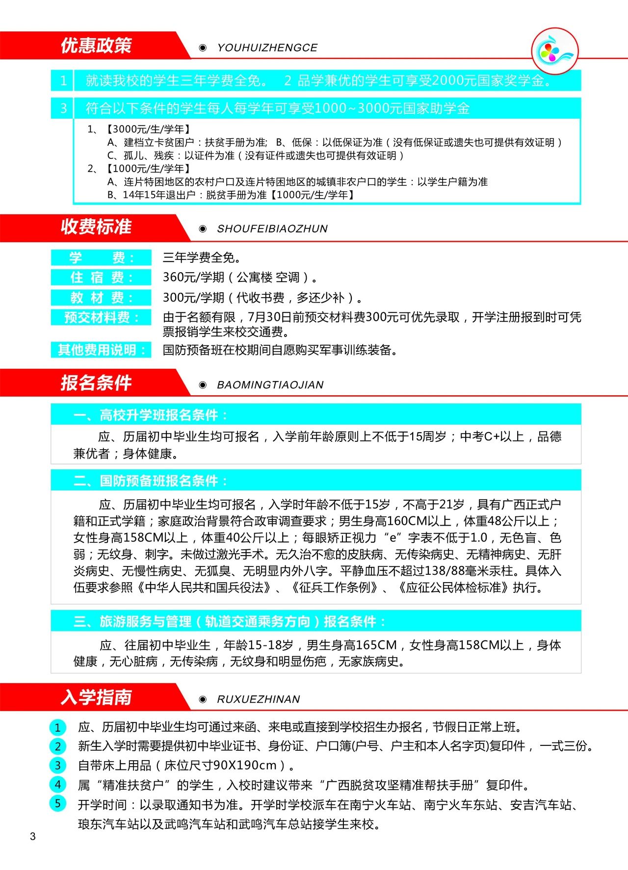 收費標準