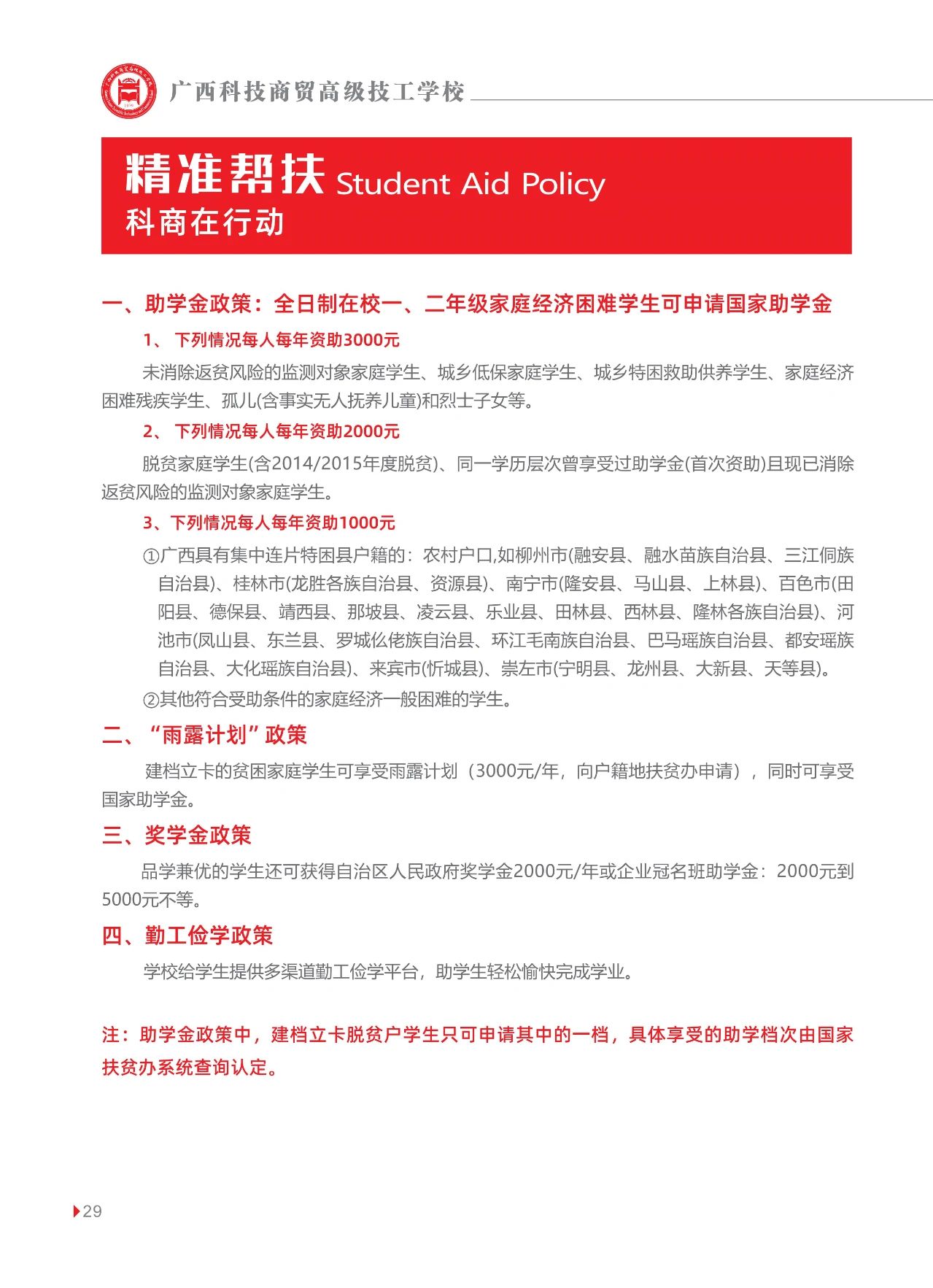 資助政策