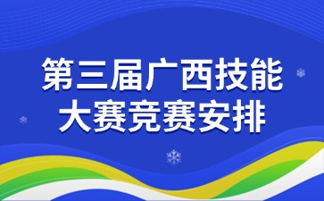 第三屆廣西技能大賽競賽安排