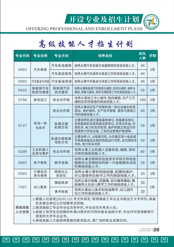 2025年桂林市交通技工學校招生簡章